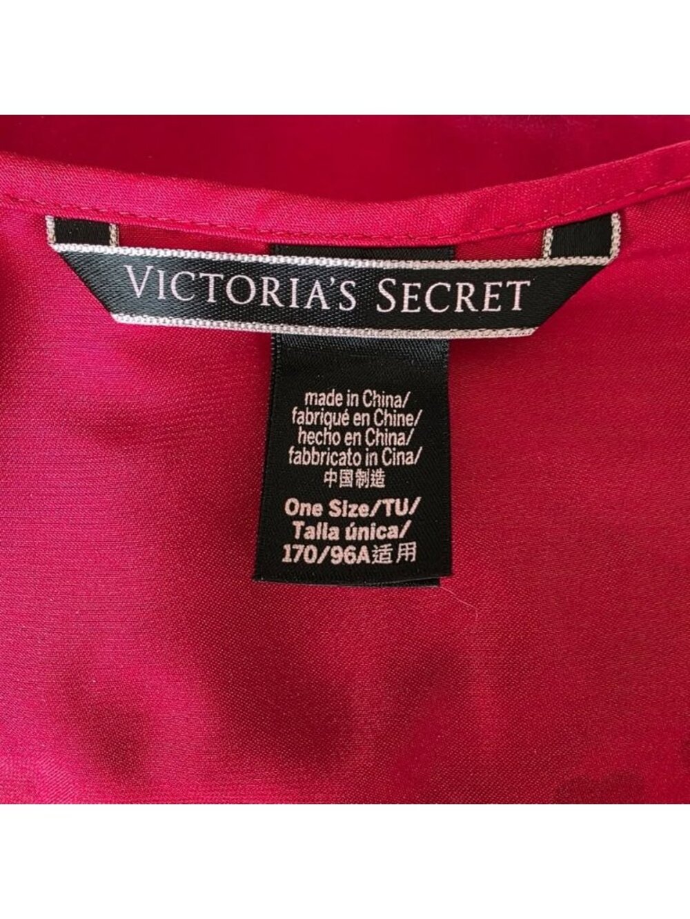 Victoria's Secret Red Satin Robe One Size - Picture 7 of 7